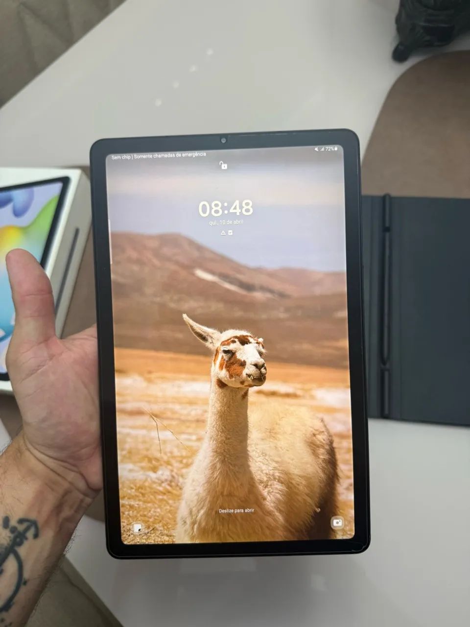 Samsung tab s6 lite com SPEN e capa original - Foto 2