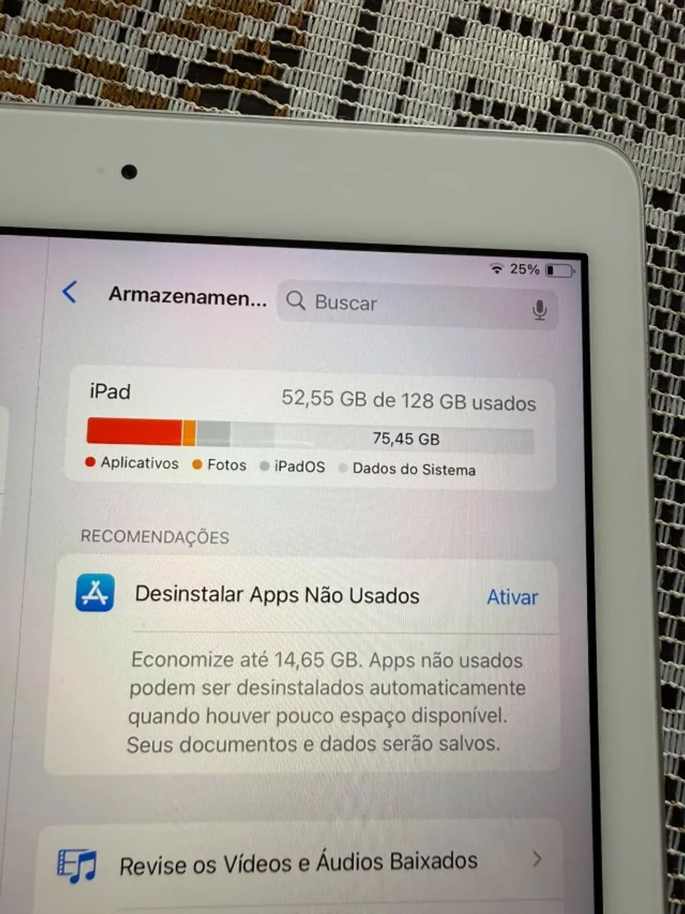 iPad 6ª Geração (A1893) - 128 GB - Prateado - Foto 4