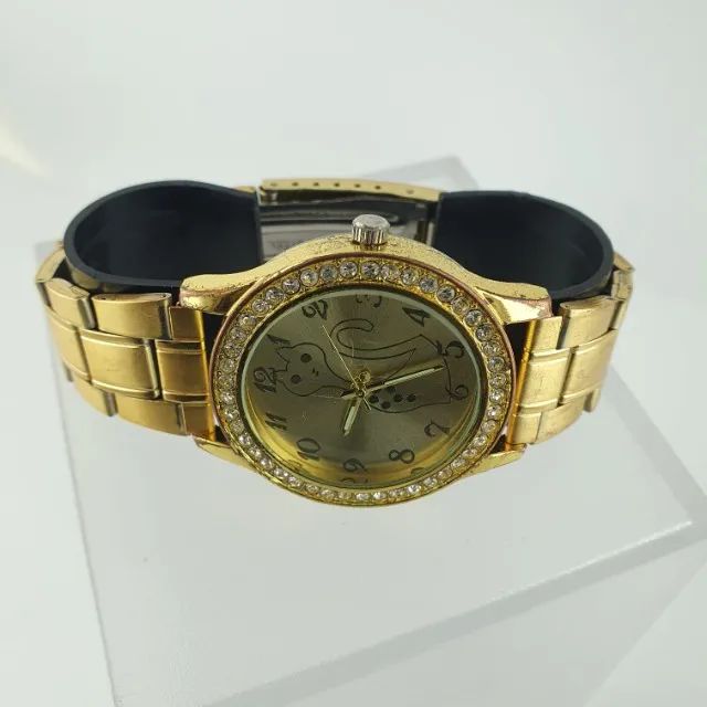 Relógio Gold Cat Mod 0417 Vintage   - Foto 5