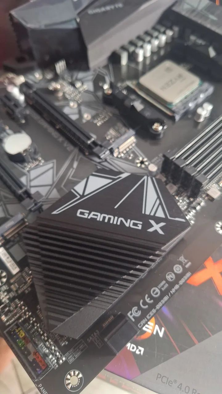 Placa Mãe Am4 B550 Gaming X V2 + Processador AMD Ryzen 5600XT - Foto 3