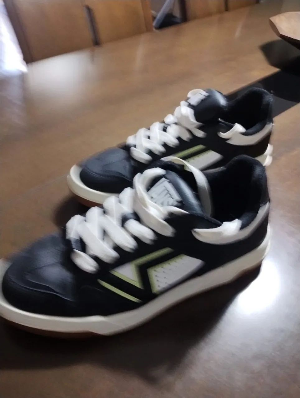 Tenis Vans de couro, Upland Black Line - Foto 3