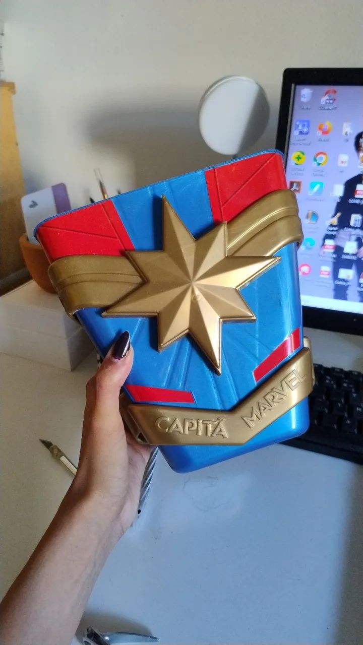 Balde de pipoca Capitã Marvel Cinemark