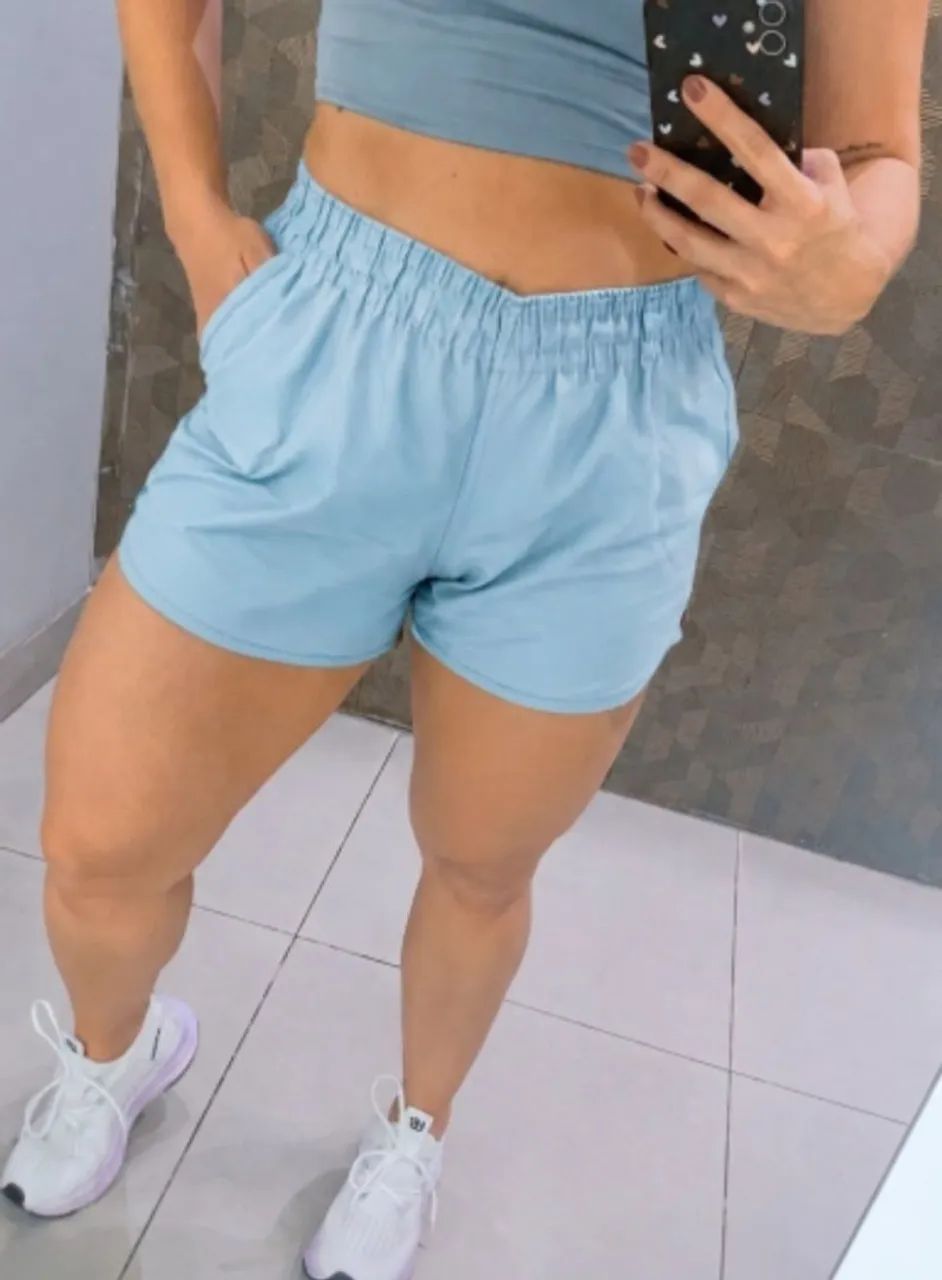 Short  tactel  com bolso tam p m g é ggg - Foto 2
