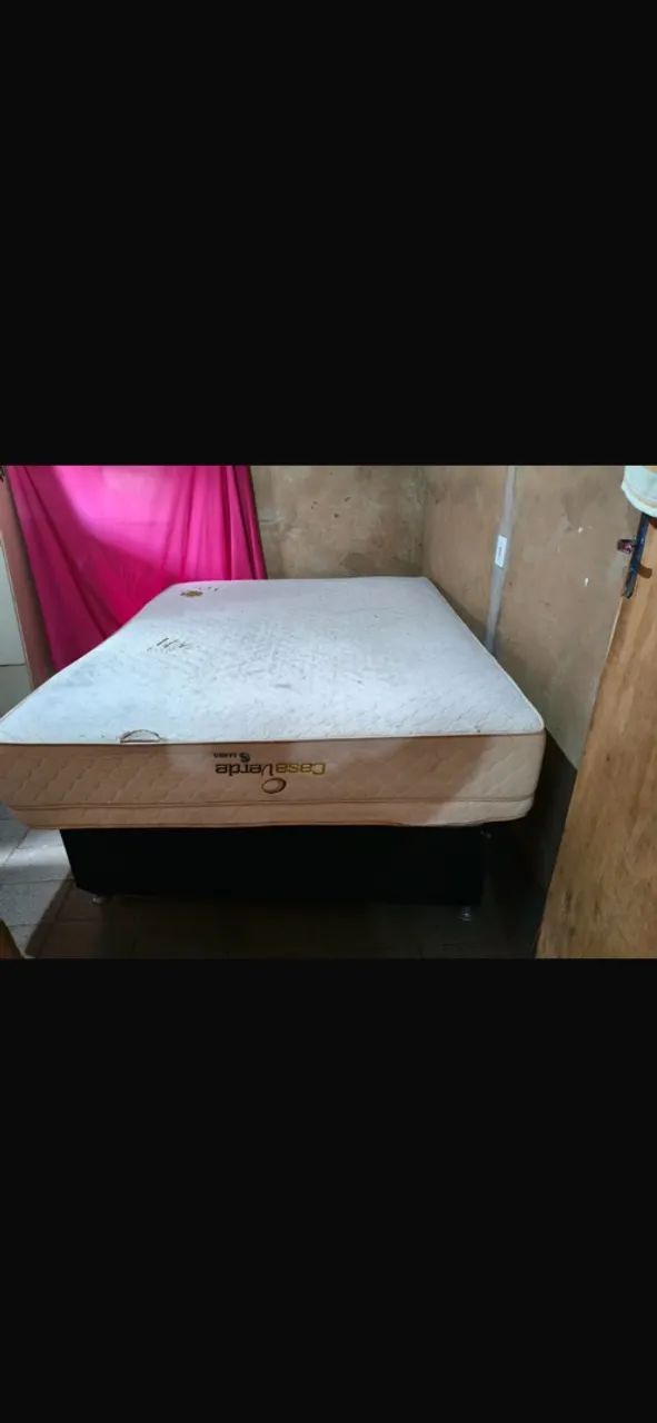 Cama box casal+ base box preta 400$ - Foto 2