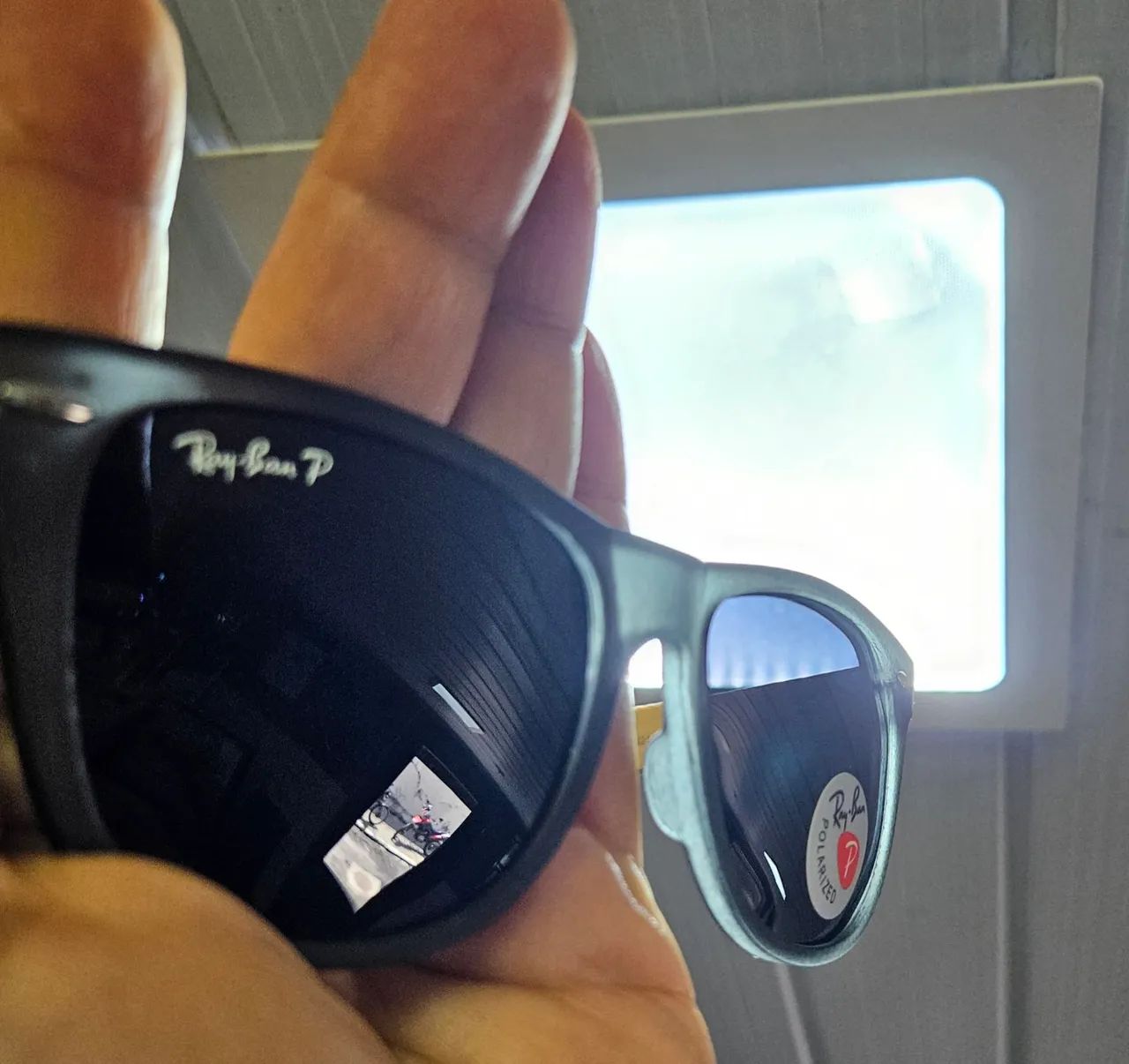 Óculos  Wayfarer Bambu Lentes polarizadas  - Foto 5