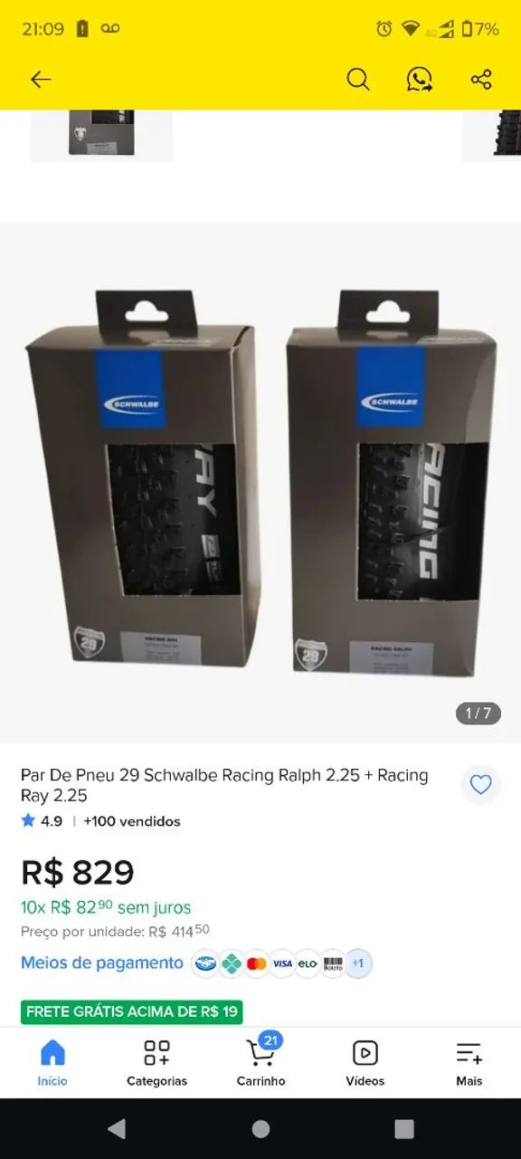 Bicicleta Caloi Kit Shimano Deore - Foto 5