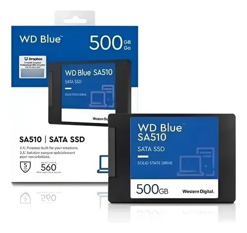 SSD Sata 500GB - Wd Blue (Novo) - Armazenamento - Lagoa Nova