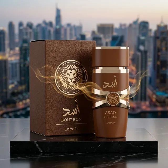 Perfume Asad Bourbon Lattafa Eau de Parfum Masculino 100ml - Foto 3