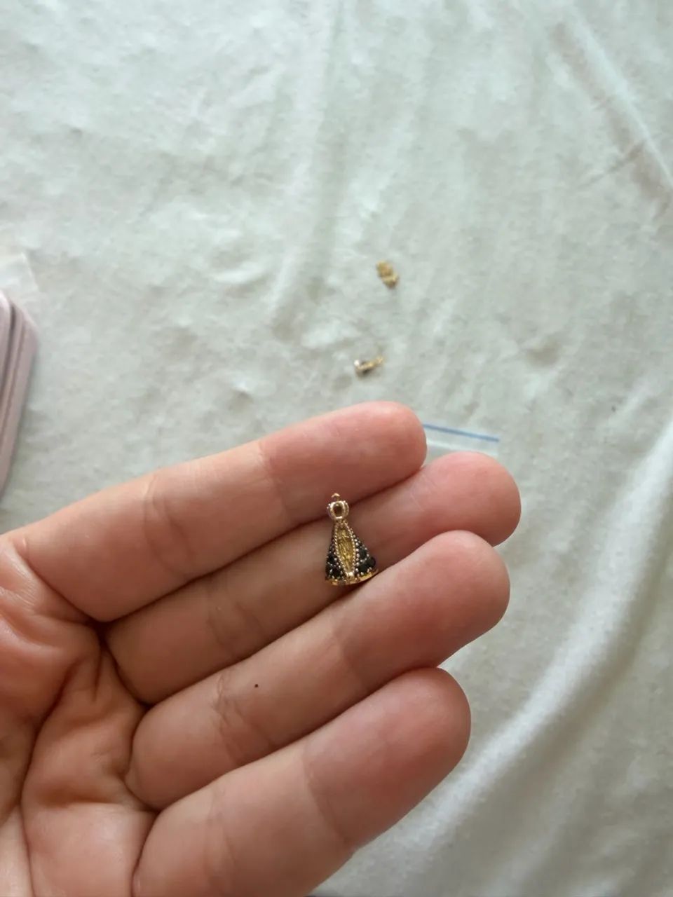 Pingente NOSSA SENHORA APARECIDA OURO - Foto 2
