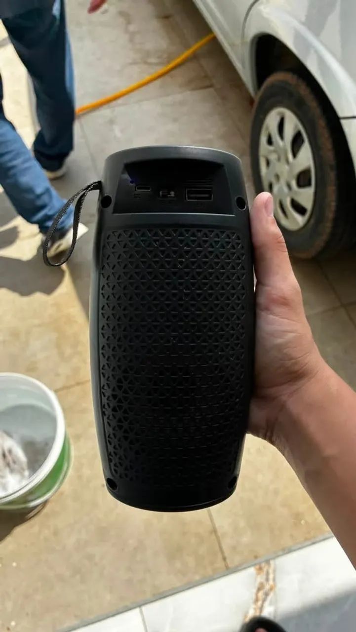 Caixa de som bluetooth com led nova - Foto 5