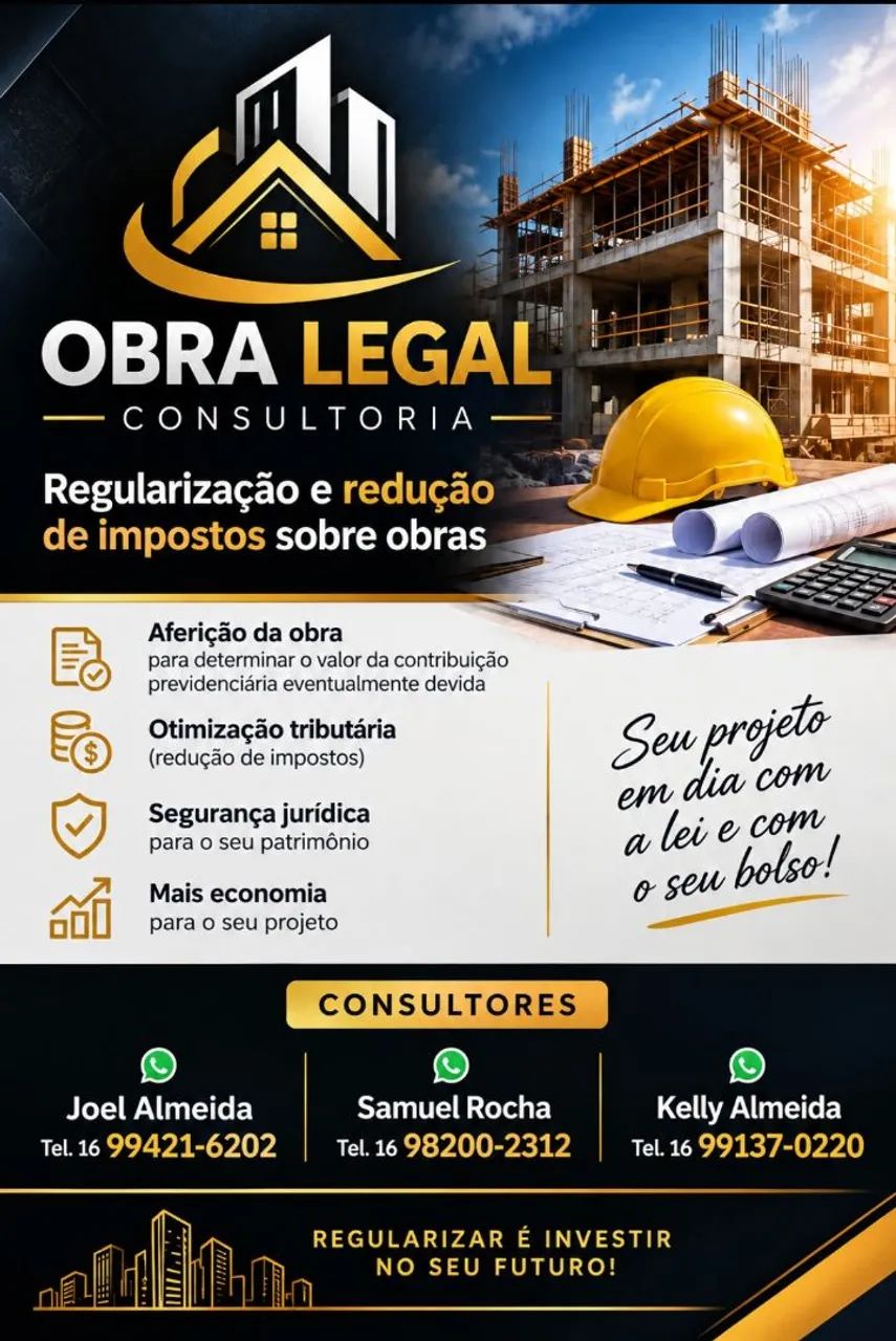 Aferição e redução de impostos sobre obras 