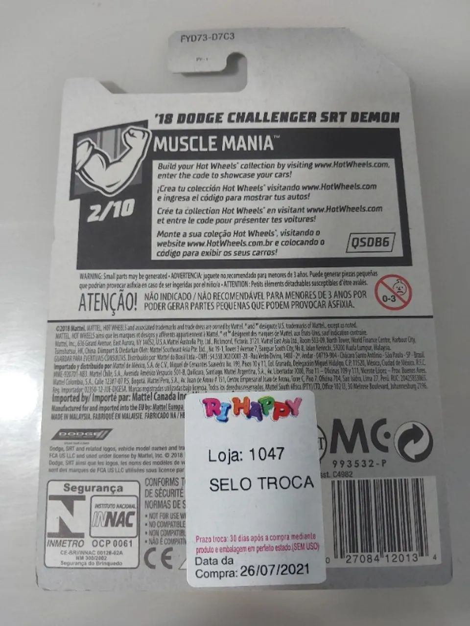 Dodge Challenger SRT Demon Hot Wheels 18 - Foto 2