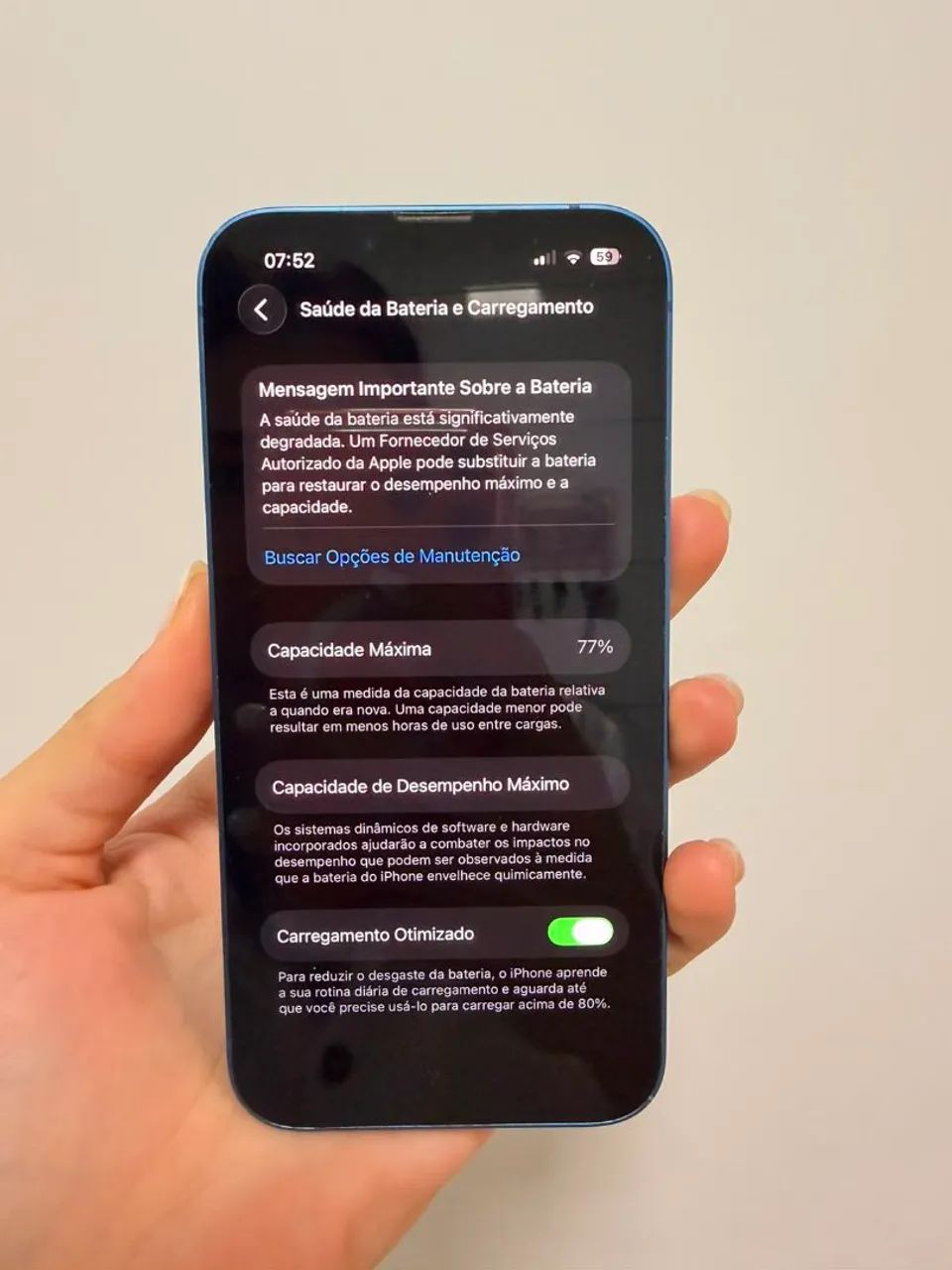 iPhone 13 128gb azul excelente estado - Foto 4