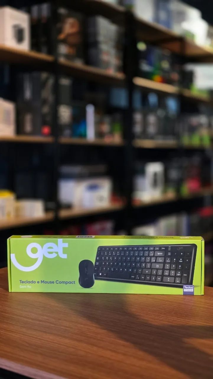 Kit Teclado e Mouse Sem Fio iGet Compact