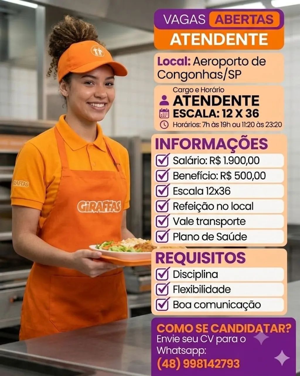 VAGA ATENDENTE