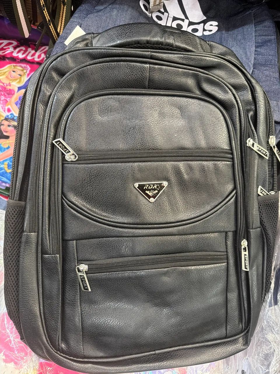 Mochila de couro preta RDX impermeável  - Foto 5