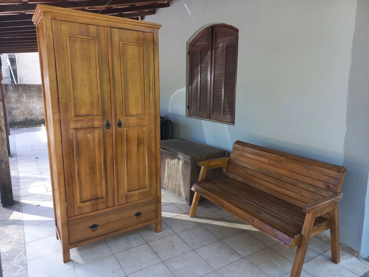 Banco de madeira ( jardim praça) - Foto 5