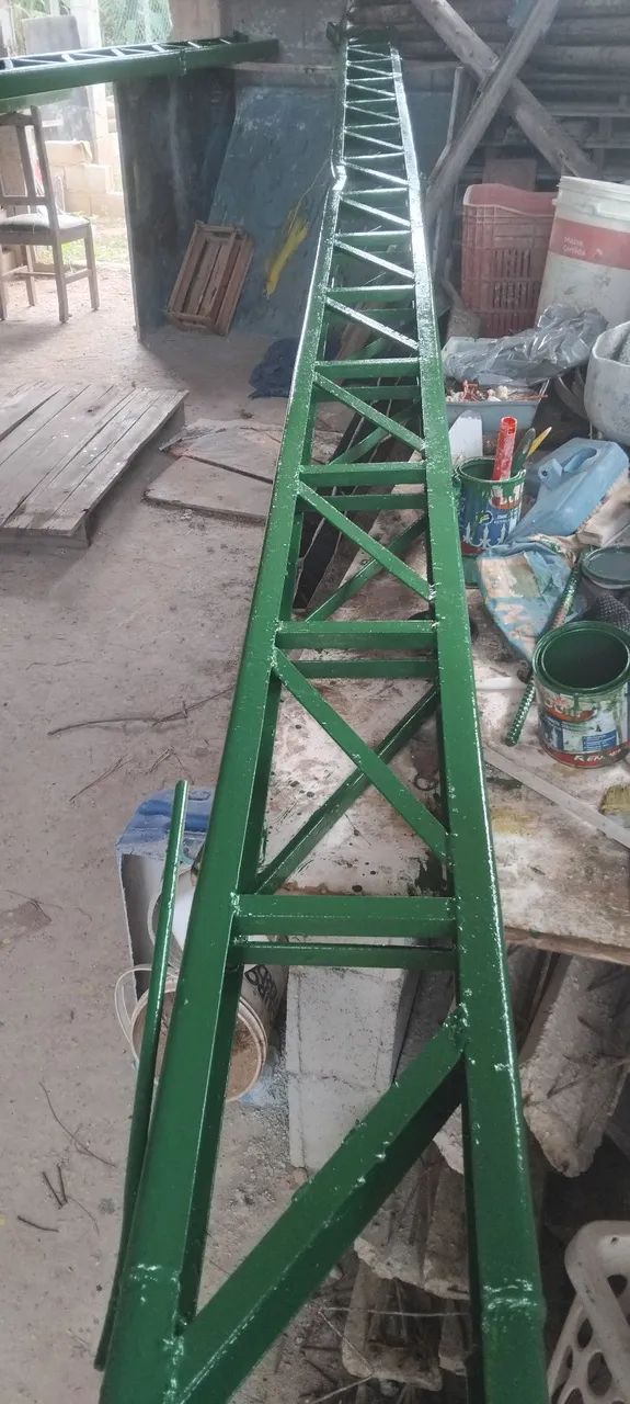 Treliça de Ferro pintada!!! 2 unidades de 3,30 e duas unidades de 6,50 - Foto 2