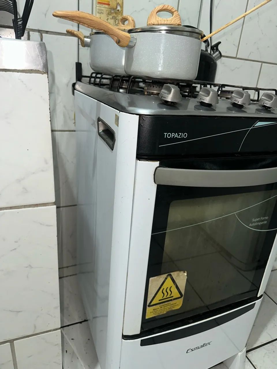 Fogão Esmaltec Topázio 4 Bocas com Acendimento Automático e Timer - Foto 2