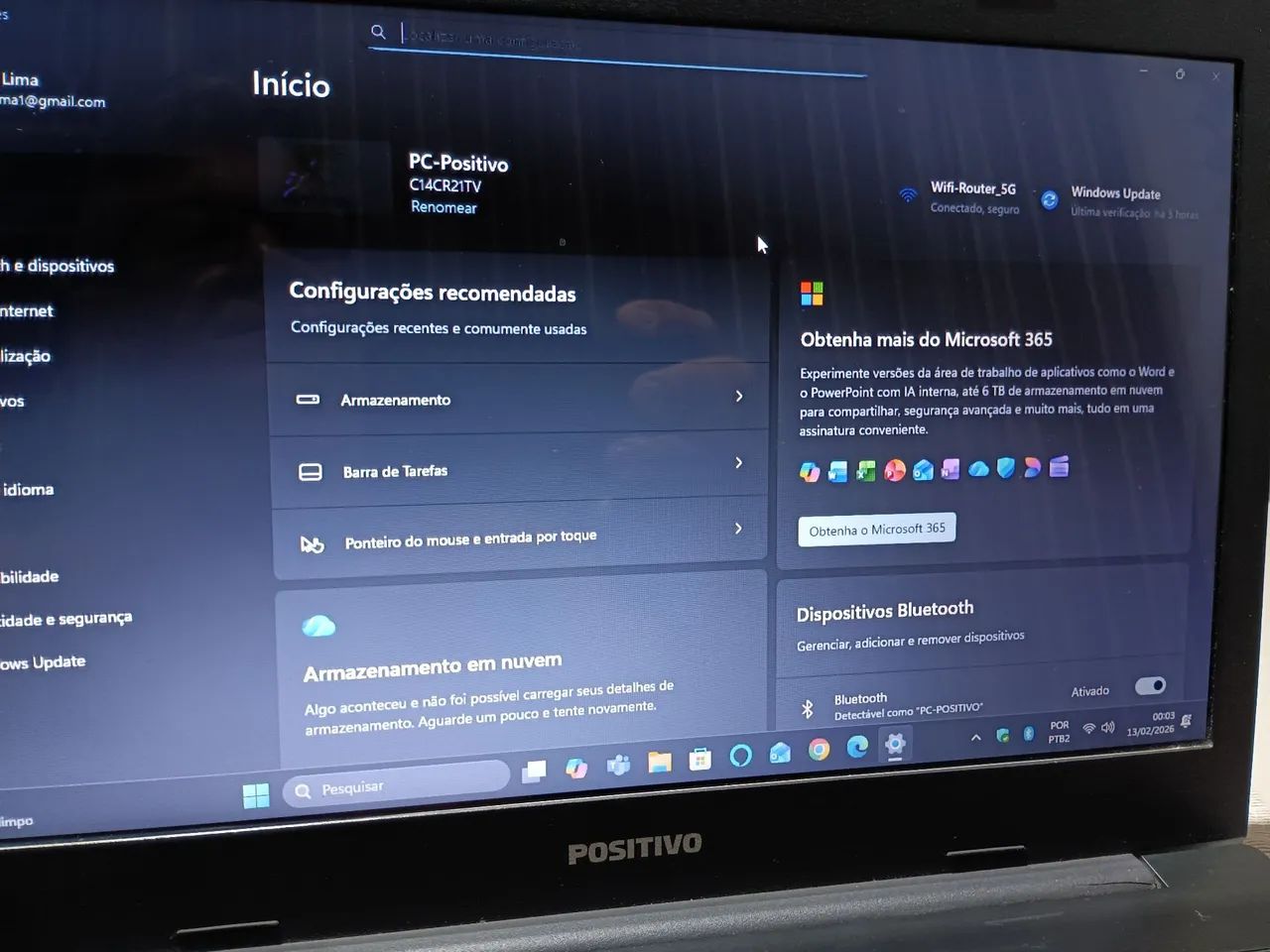 Notebook positivo SSD+ placa wi-fi 5G - Foto 2