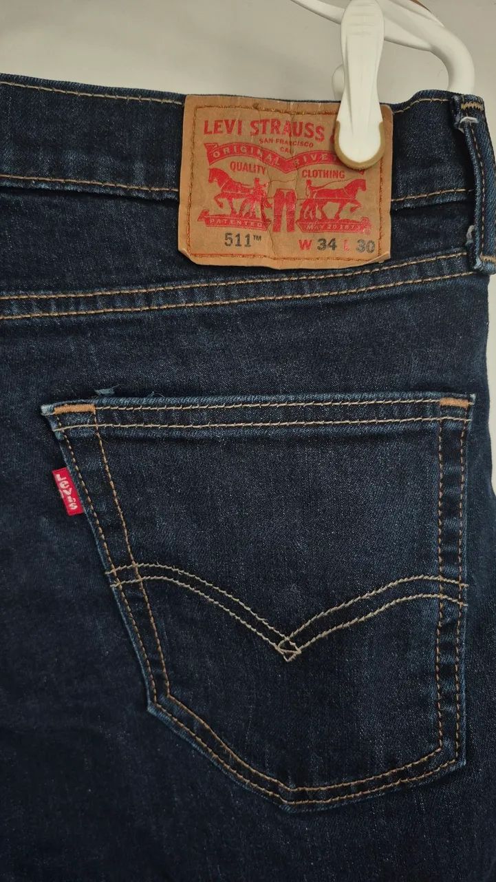 Calça Levi's 511 slim - Foto 3