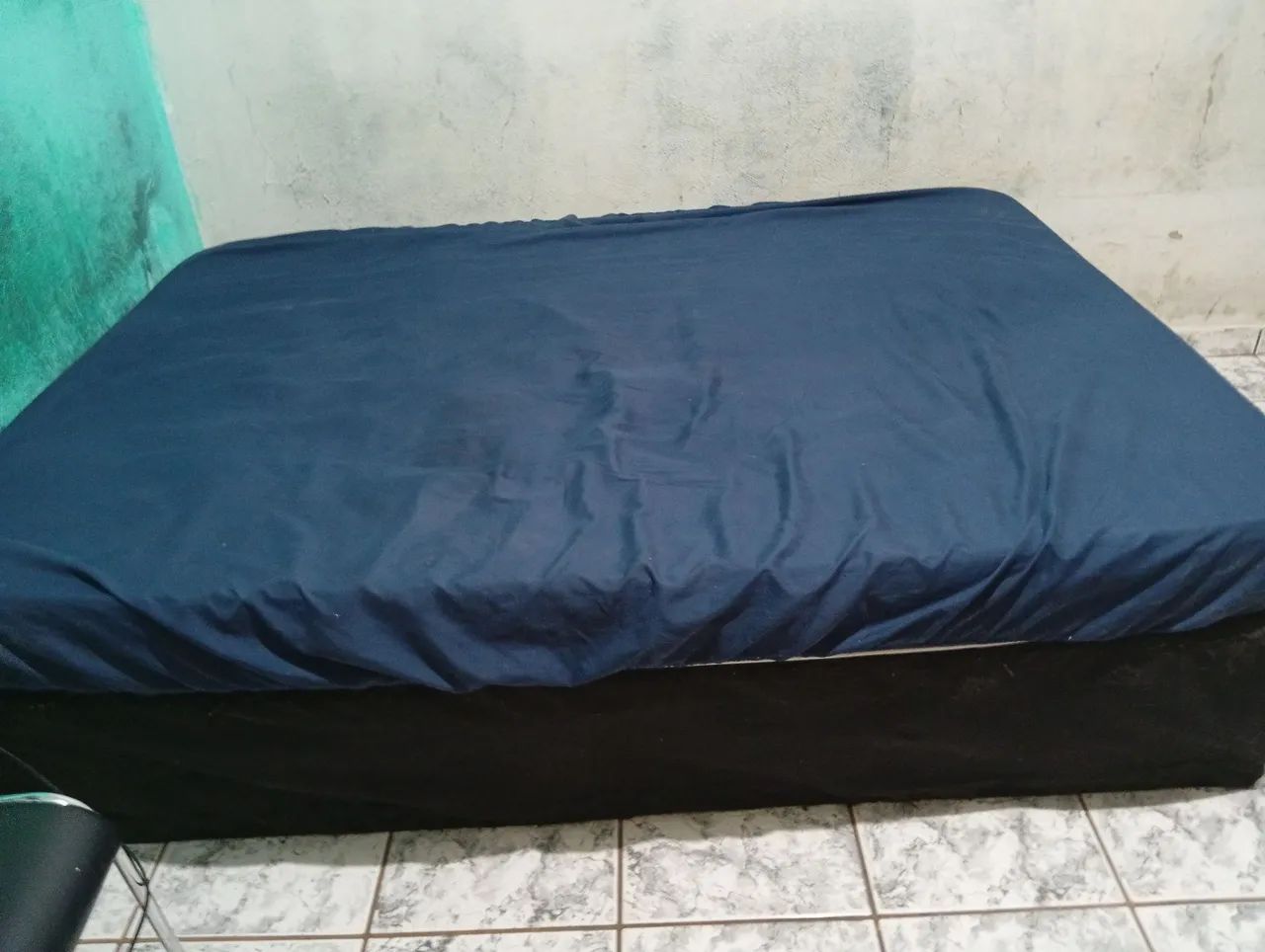 CAMA BOX COM COLCHÃO D33 USADA EXCELENTE ESTADO  - Foto 2