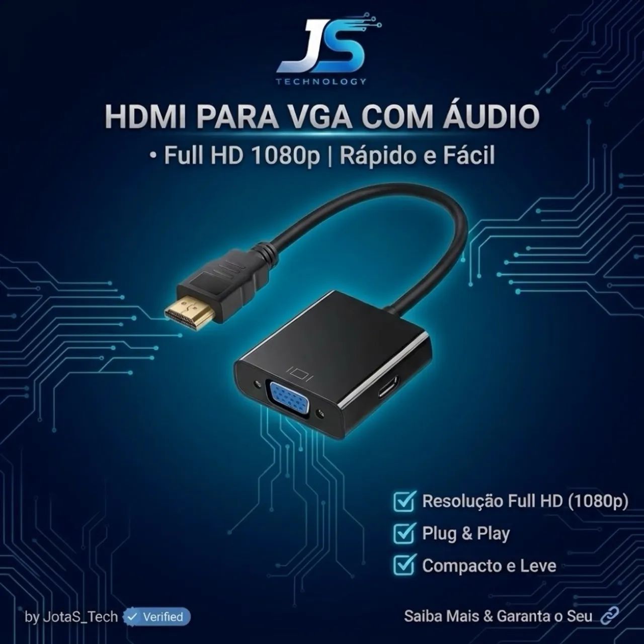 Adaptador HDMI para VGA 