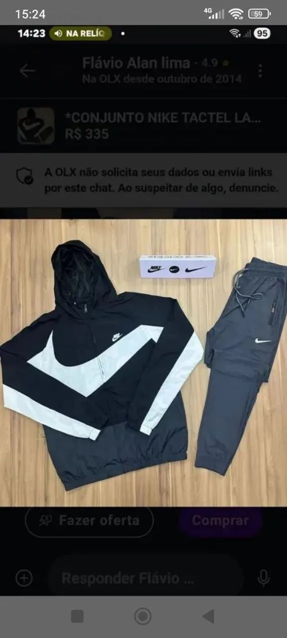 *CONJUNTO AGASALHO NIKE TACTEL* - Foto 2