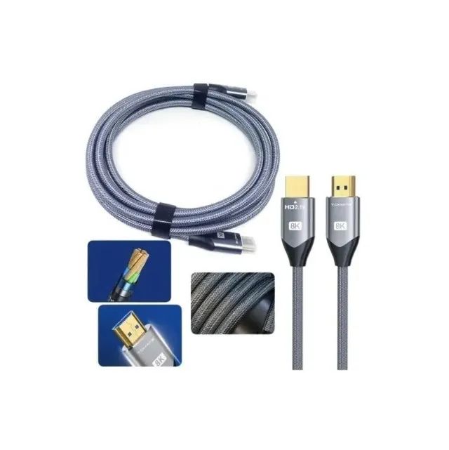 Cabo Hdmi 2.1 4k/120hz 48gbps 5m It-Blue - Foto 4