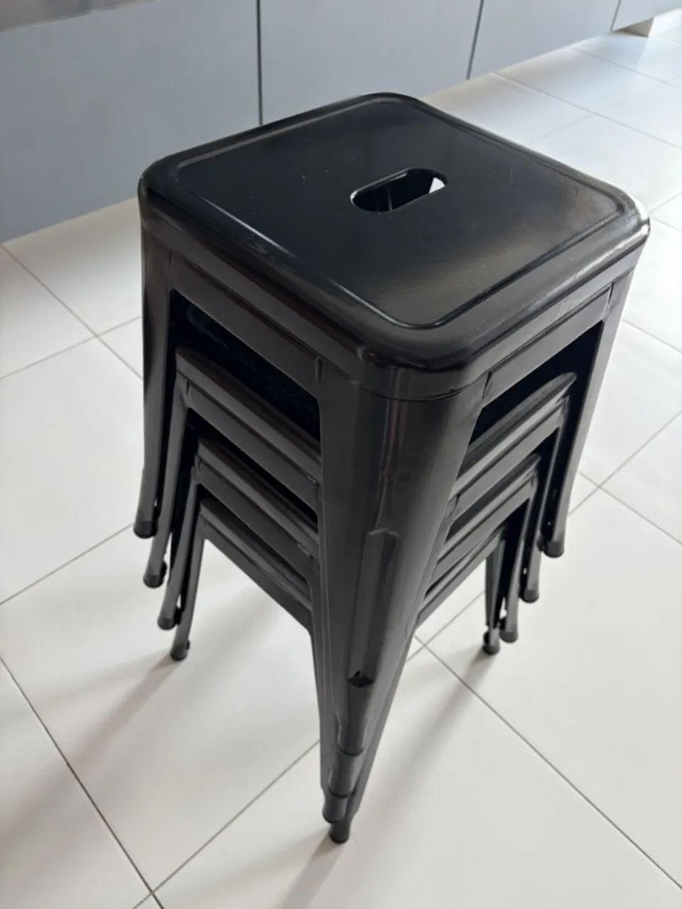 Banqueta Tolix preta