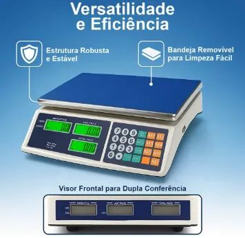 Balança Digital Comercial Até 40kg Alta Precisão Bivolt - Foto 3