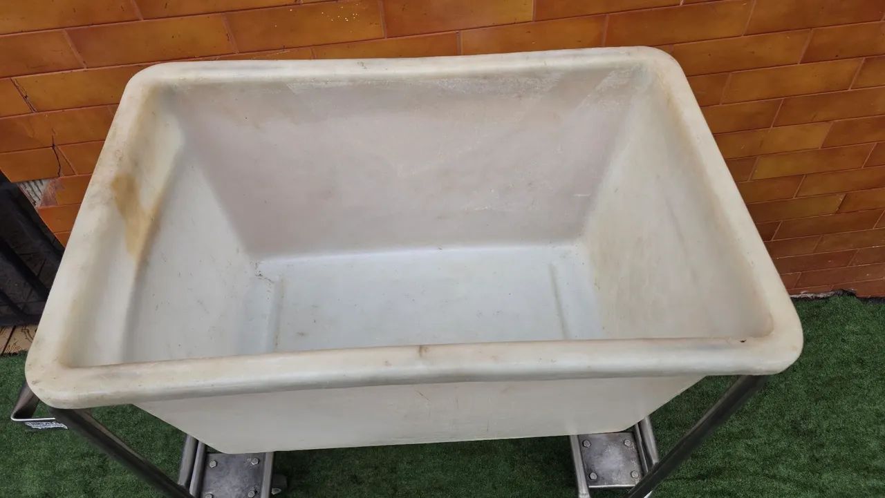 Carrinho inox açougue frigorífico auxiliar  - Foto 3