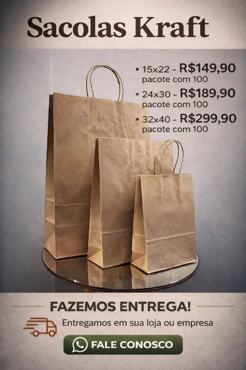 Sacolas Kraft