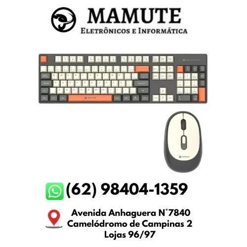 Kit Teclado E Mouse Sem Fio 2,4g Para Escritório Pei-fr08