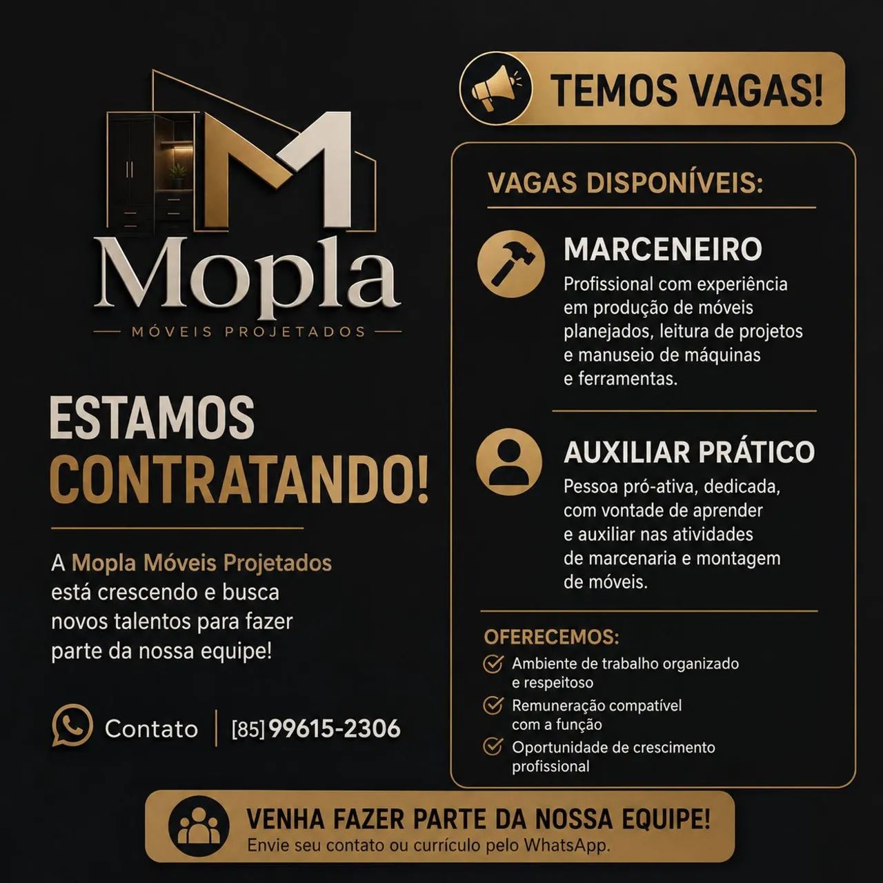 Vaga de emprego 