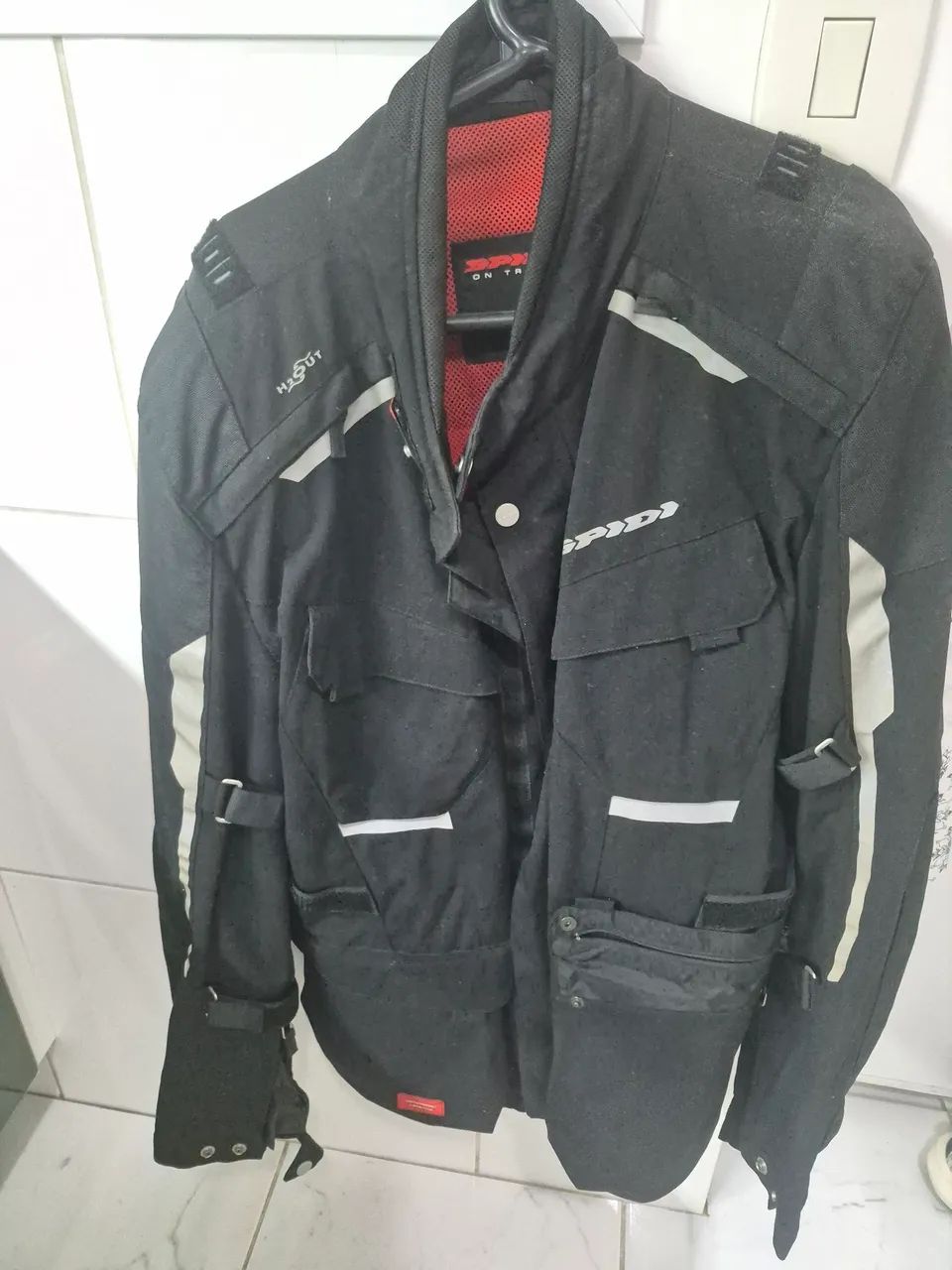 Jaqueta Spidi Warrior H2Out Preto Impermeável - Foto 2