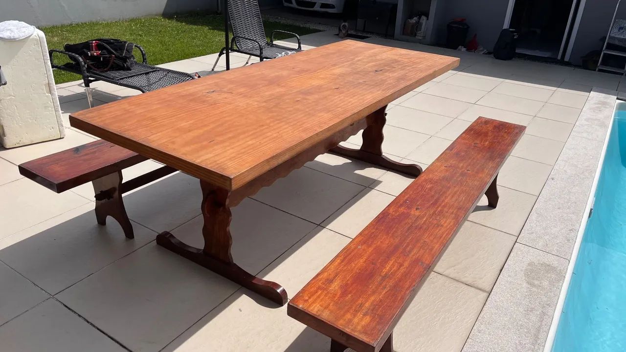 Mesa com bancos  - Foto 2