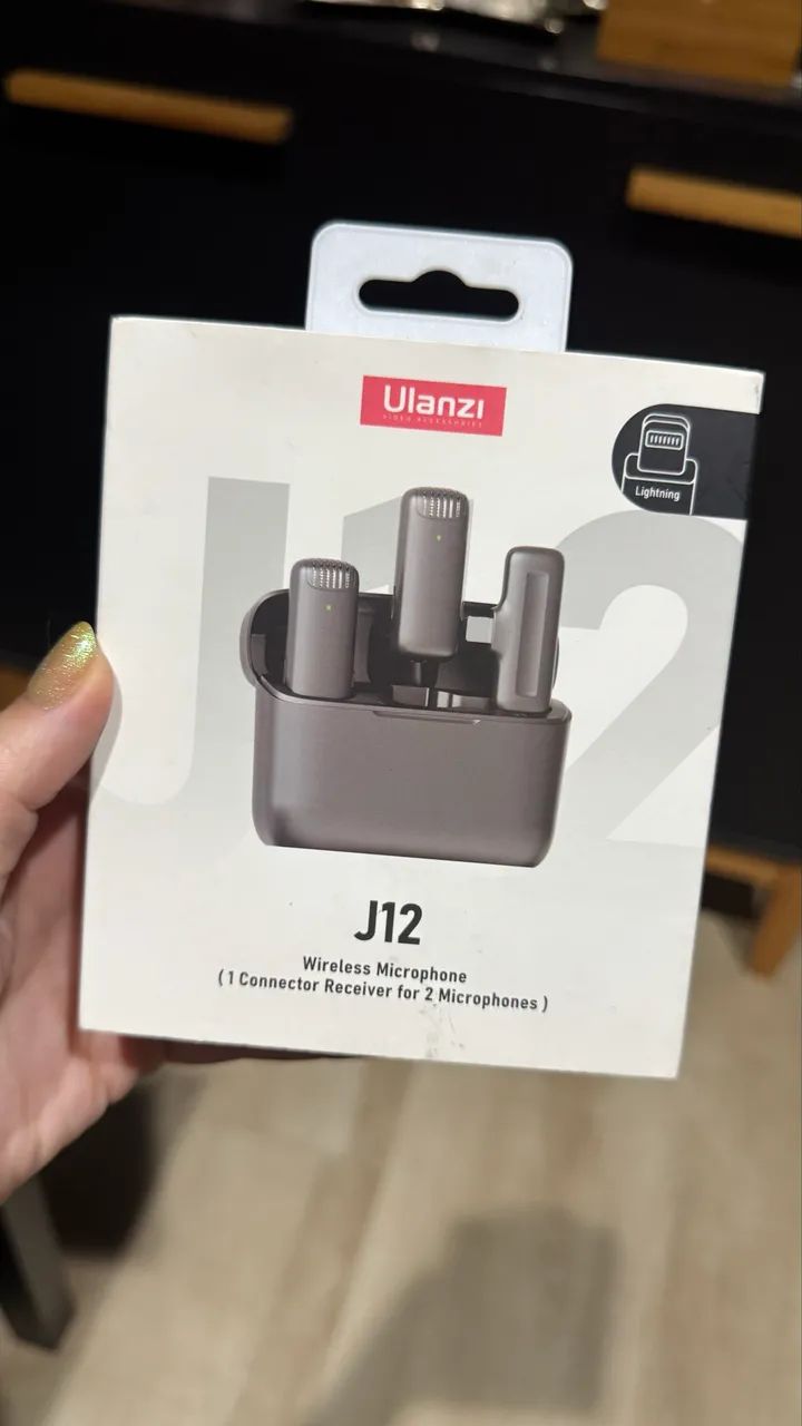 Microfone Lavalier sem Fio ULANZI J12