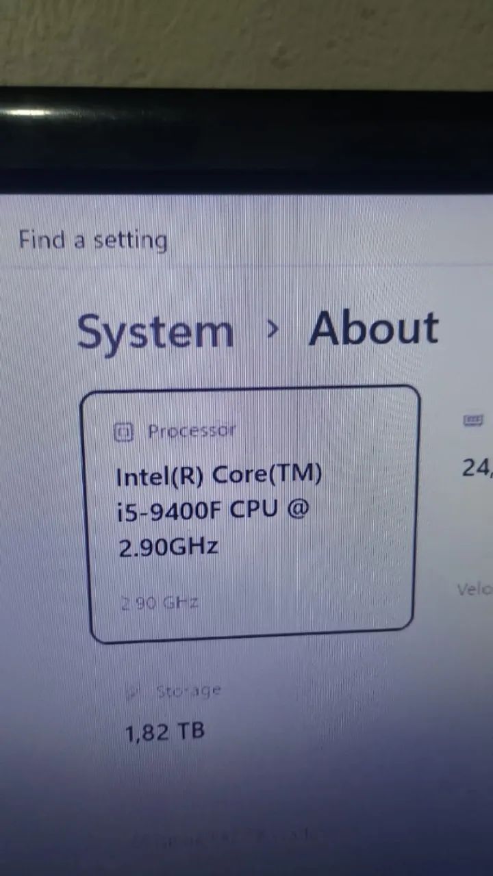 Processador intel i5-9400F OEM