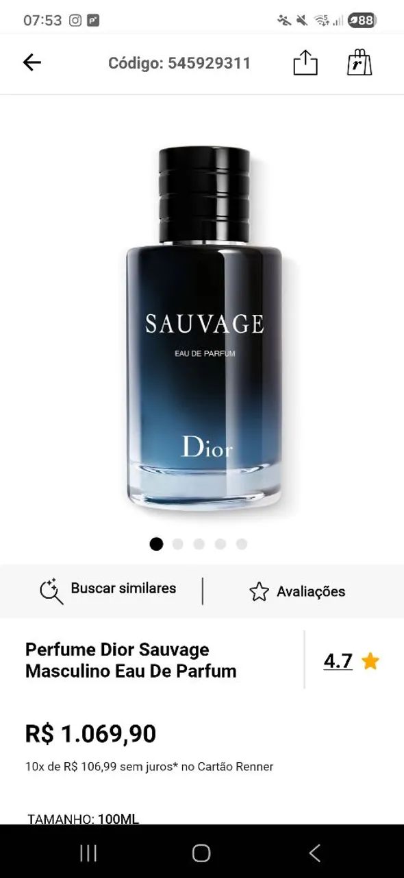 Perfume Sauvage edp 100ml tst - 2 unidades - Foto 2