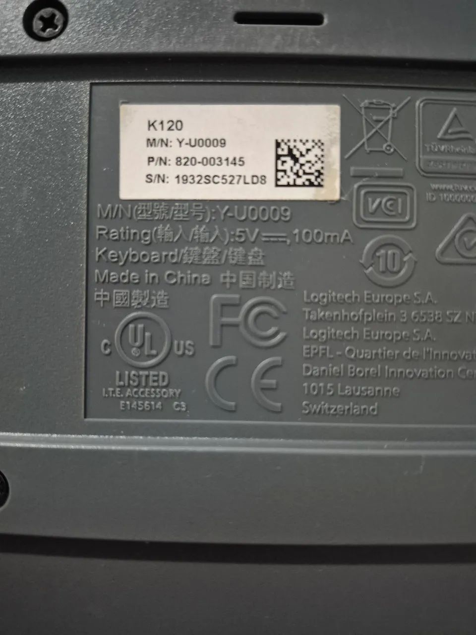 Teclado Logitech - NOVO454806460224000001