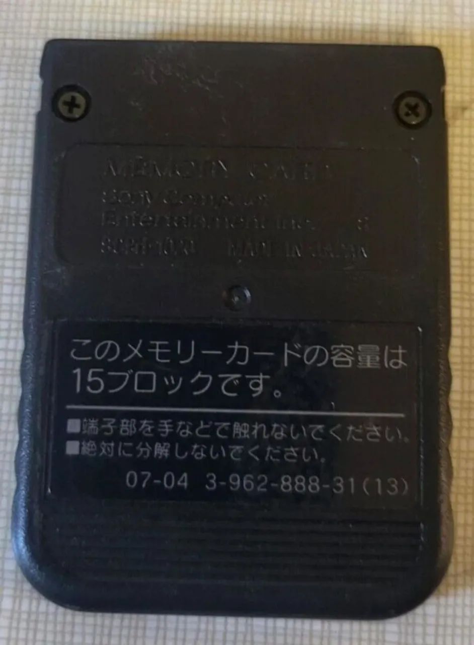 Memory card original preto Playstation 1 ps1 - Foto 2