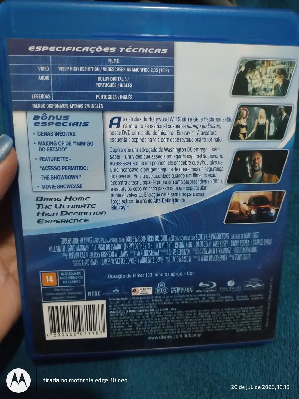 Inimigo do estado blu-ray  - Foto 2