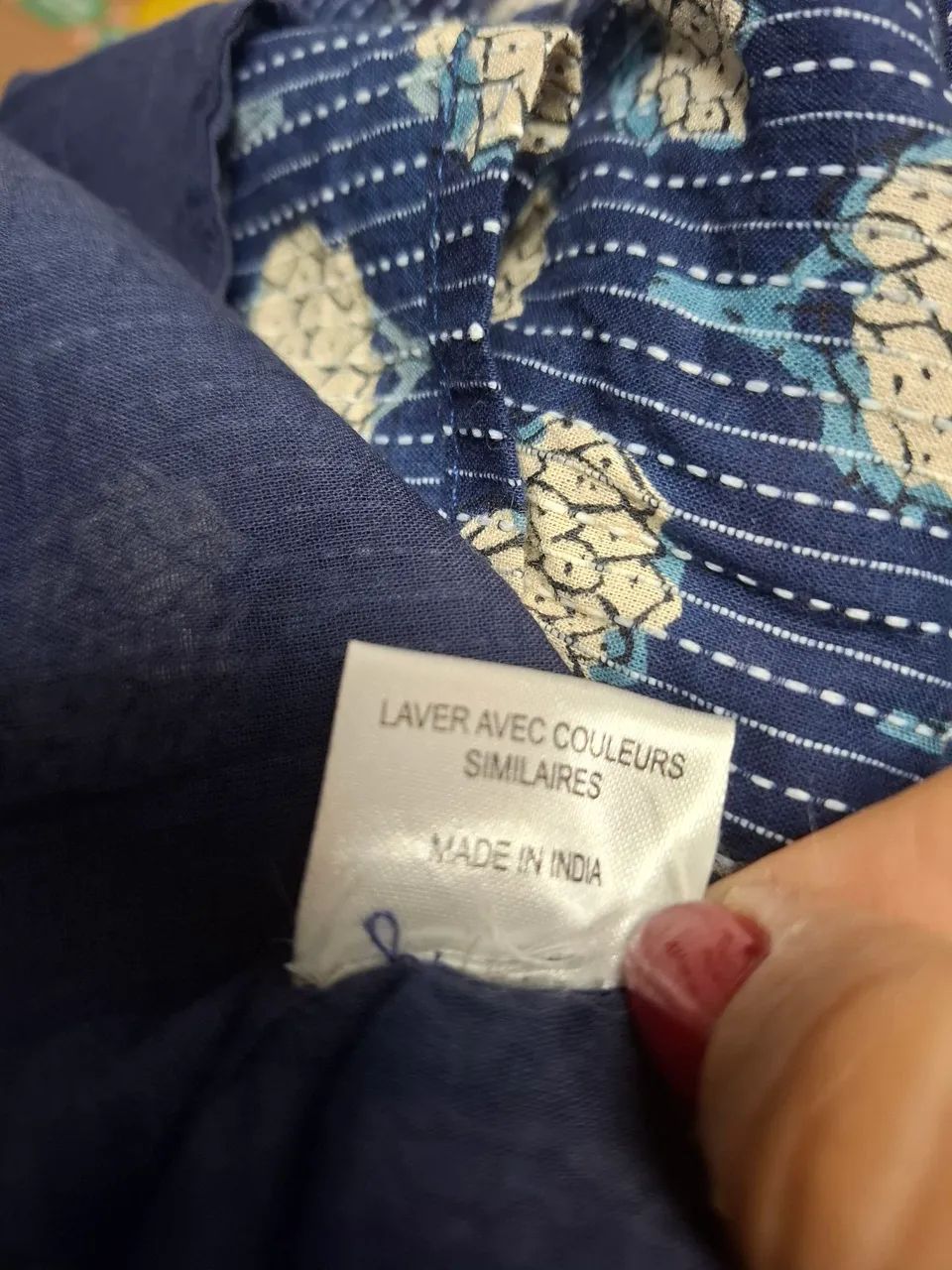 Saia azul Indiana com botões Tam.M - Foto 3