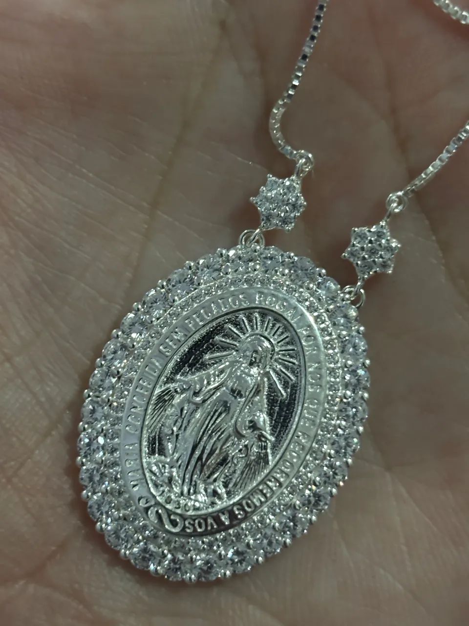  Nossa senhora das Graças Prata 925 - Foto 5