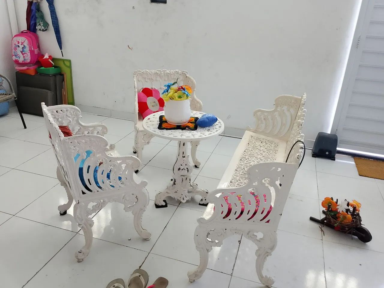 Vendo poltrona de ferro para varanda
