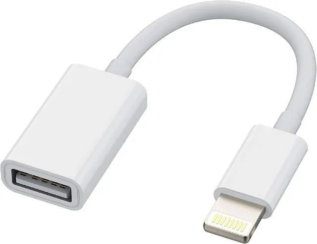 Adaptador OTG Lightning para USB 3.0 para iPhone e iPad (Pendrive e Teclado)