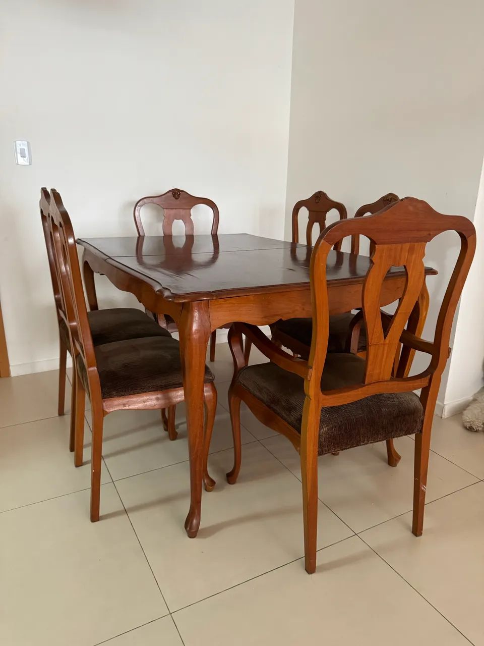Mesa de jantar 6 lugares Luís XV  - Foto 5