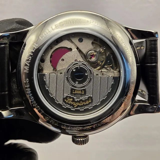 RELÓGIO MASCULINO LONGINES - AUTOMÁTICO COURO PRETO - Foto 5