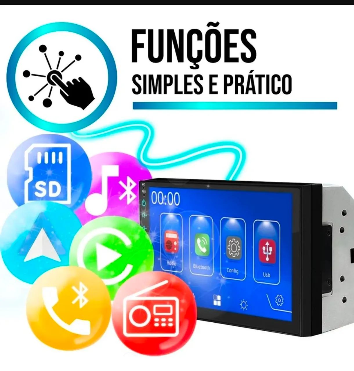 Multimidia oh pro 7" Touch-screen nova. - Foto 4